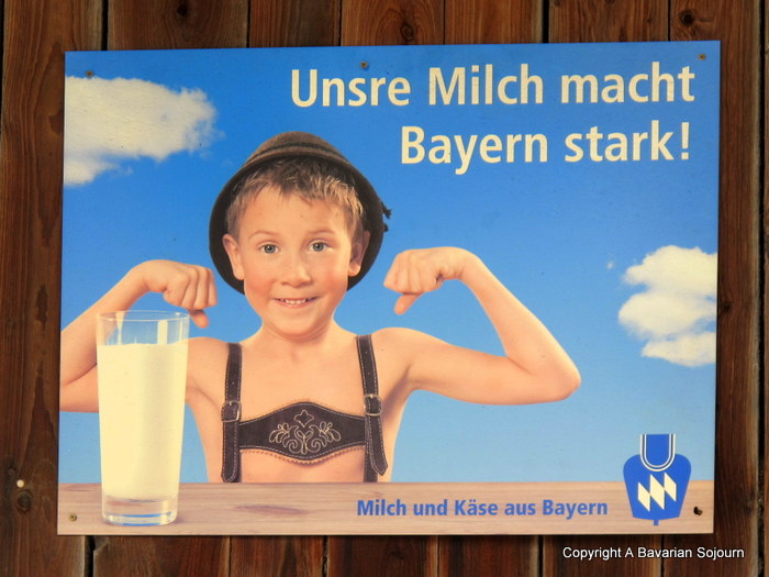vintage bavarian milk advert 