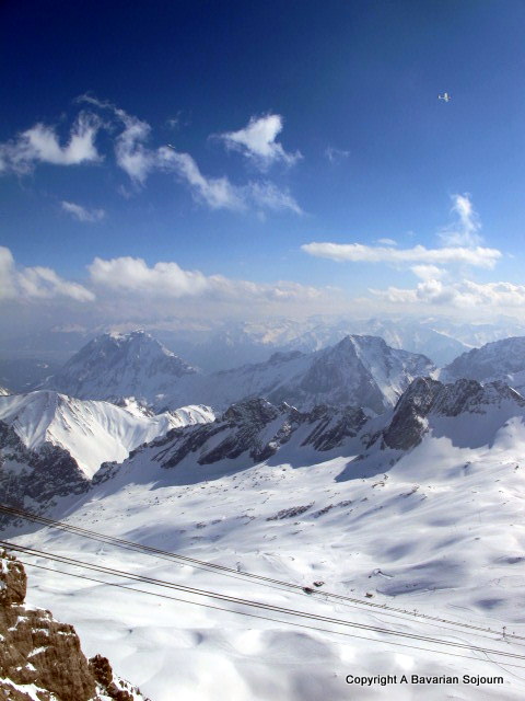 from the top zugspitze 