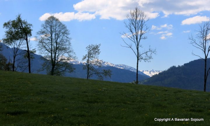snowcapped mountains