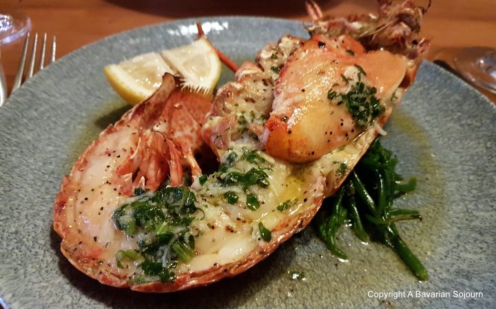 lobster and chips peas porridge