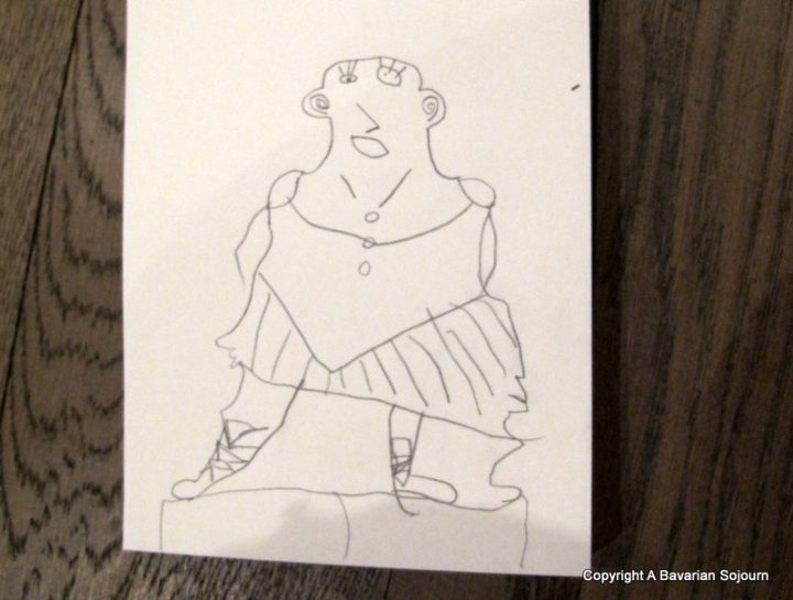 Little Dancer depicted by a 5 year old
