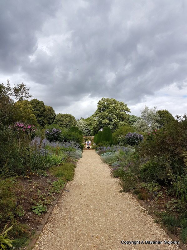grey skies over the walled gardens