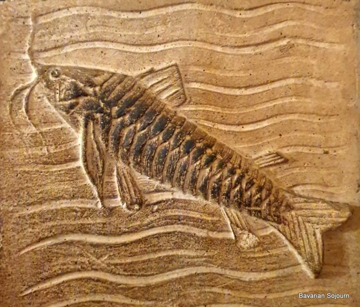wall tile with fish detail natural history museum 