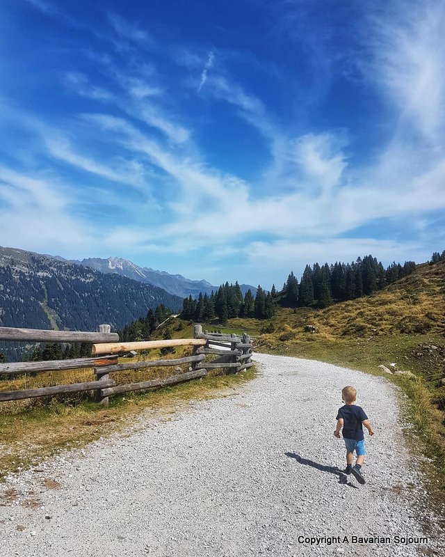 toddler hiking